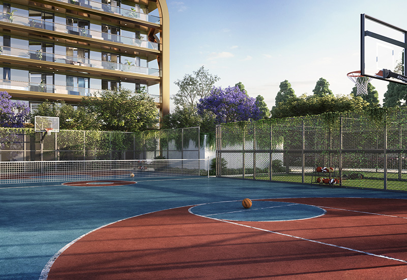 Landscape and amenity render
